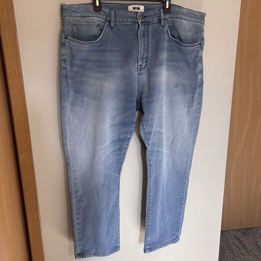 Joseph Abboud Men's Classic Fit 42x30 Light Wash Jeans